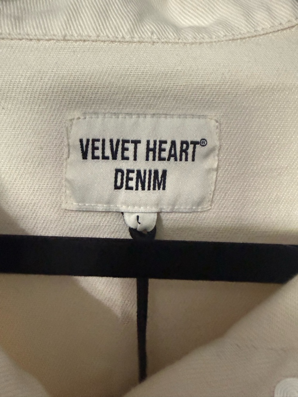 Velvet Heart Denim NWT Cropped Denim Short Sleeve Jacket- L - Picture 3 of 8